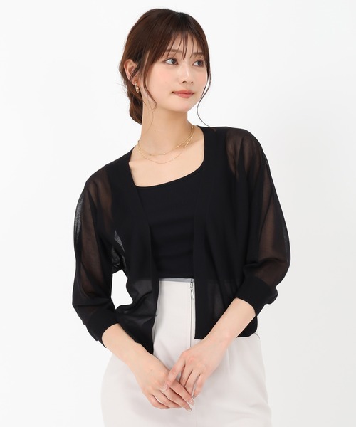 セール】2025新作 ラメシアーボレロカーディガン（カーディガン/ボレロ