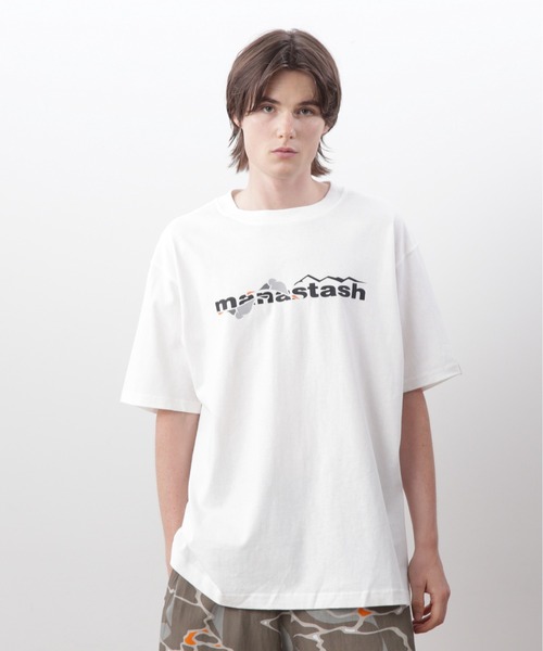MANASTASH(マナスタッシュ)の「MANASTASH/マナスタッシュ/MHAK LOGO TEE(Tシャツ/カットソー・メンズ・ブラック/オリーブ/ホワイト・S/M/L/XL)」の9枚目の写真