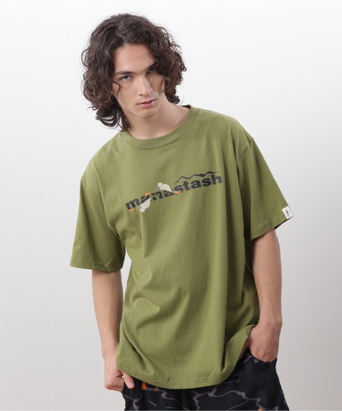 MANASTASH(マナスタッシュ)の「MANASTASH/マナスタッシュ/MHAK LOGO TEE(Tシャツ/カットソー・メンズ・ブラック/オリーブ/ホワイト・S/M/L/XL)」の5枚目の写真
