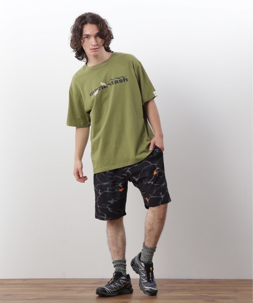 MANASTASH(マナスタッシュ)の「MANASTASH/マナスタッシュ/MHAK LOGO TEE(Tシャツ/カットソー・メンズ・ブラック/オリーブ/ホワイト・S/M/L/XL)」の7枚目の写真