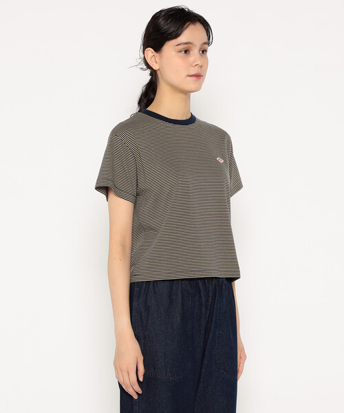DANTON(ダントン)の「WOMEN'S SHORT SLEEVE SEMI CROP T-SHIRT STRIPE(Tシャツ/カットソー・レディース・ブルー系その他6/グレー系その他/ブルー系その他5/ブルー系その他/ベージュ系その他/レッド系その他・S/M)」の8枚目の写真