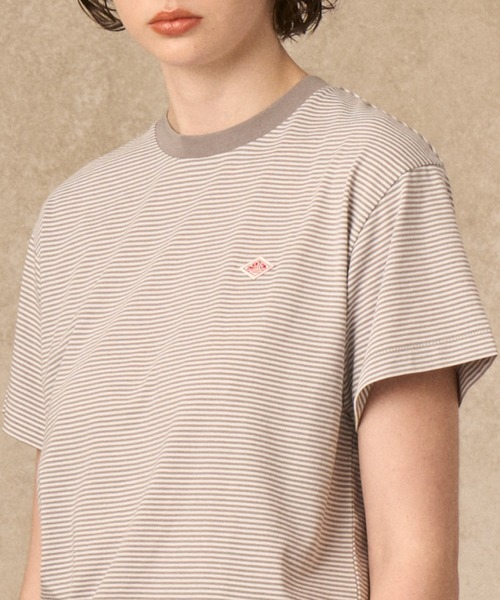 DANTON(ダントン)の「WOMEN'S SHORT SLEEVE SEMI CROP T-SHIRT STRIPE(Tシャツ/カットソー・レディース・ブルー系その他6/グレー系その他/ブルー系その他5/ブルー系その他/ベージュ系その他/レッド系その他・S/M)」の18枚目の写真
