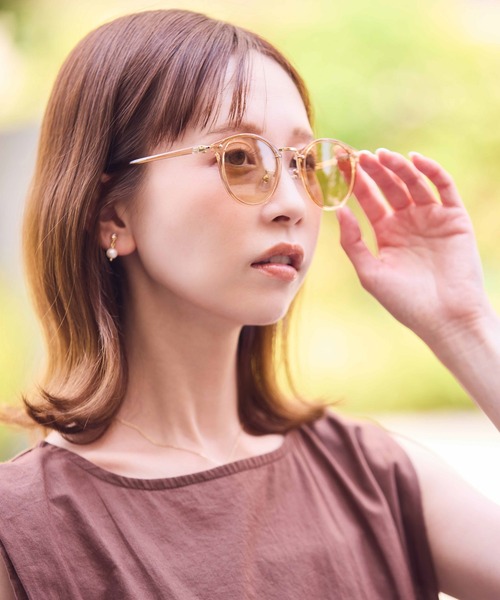 セール】調光レンズケース付きメタルブリッジベーシックアイウェア