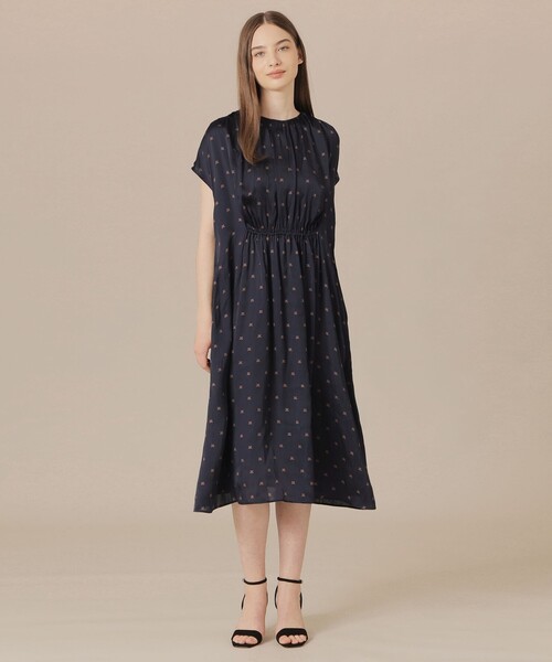 MACKINTOSH LONDON（マッキントッシュ ロンドン）の「Mドットプリントワンピース（ワンピース・レディース・ネイビー・38）」の5枚目の写真