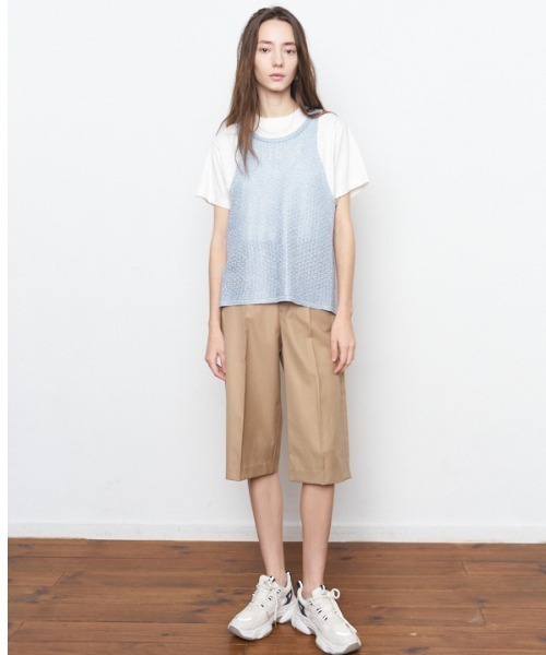 Muel Chic（ミュエルシック）の「Urith half pants ウリスハーフパンツ（その他パンツ・レディース・ネイビー/ベージュ/ピンク・SMALL/MEDIUM）」の12枚目の写真