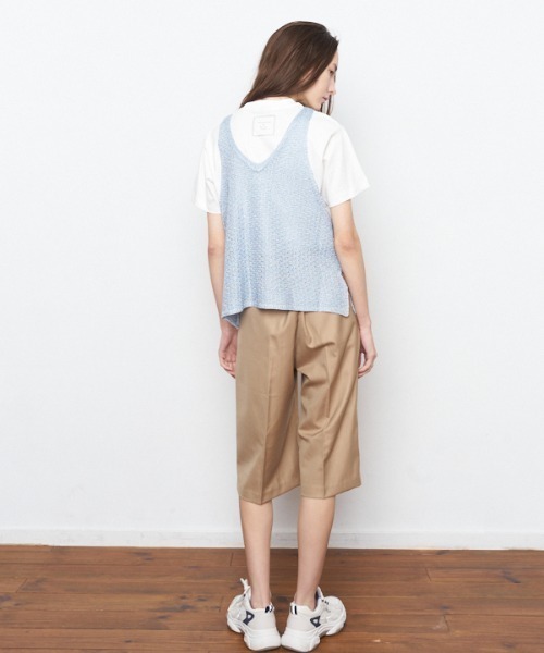 Muel Chic（ミュエルシック）の「Urith half pants ウリスハーフパンツ（その他パンツ・レディース・ネイビー/ベージュ/ピンク・SMALL/MEDIUM）」の11枚目の写真
