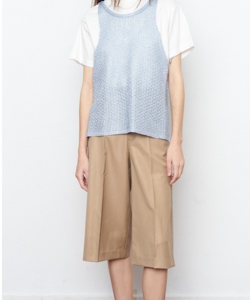 Muel Chic（ミュエルシック）の「Urith half pants ウリスハーフパンツ（その他パンツ・レディース・ネイビー/ベージュ/ピンク・SMALL/MEDIUM）」の15枚目の写真