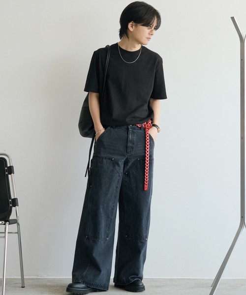 【WYM】DOUBLE KNEE CURVED SEEM BAGGY DENIM WYM DOUBLE KNEE CURVED SEEM BAGGY DENIM - メルカリ