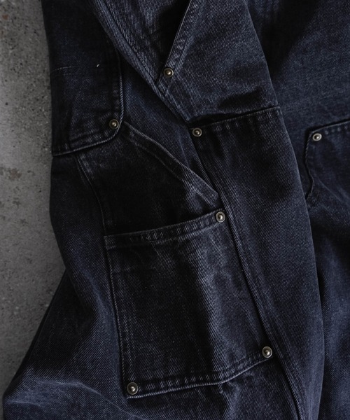 DOUBLE KNEE CURVED SEEM BAGGY DENIM（デニムパンツ）｜WYM