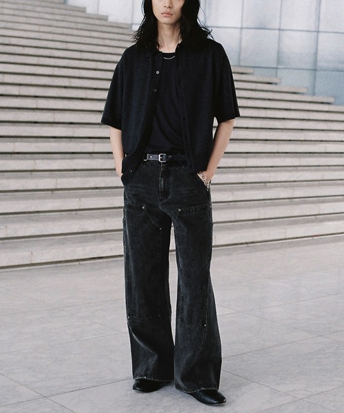 パンツ DOUBLE KNEE CURVED SEEM BAGGY DENIM DOUBLE KNEE CURVED SEEM BAGGY DENIM（デニムパンツ）｜WYM