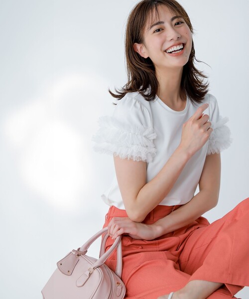 23区（ニジュウサンク）の「【吸水速乾/UVカット/洗える】ボディシェルドライオックス ベイカー パンツ（その他パンツ・レディース・ライトオレンジ系/ダークブラウン系/ベージュ系/ホワイト系・40/38/36）」の21枚目の写真