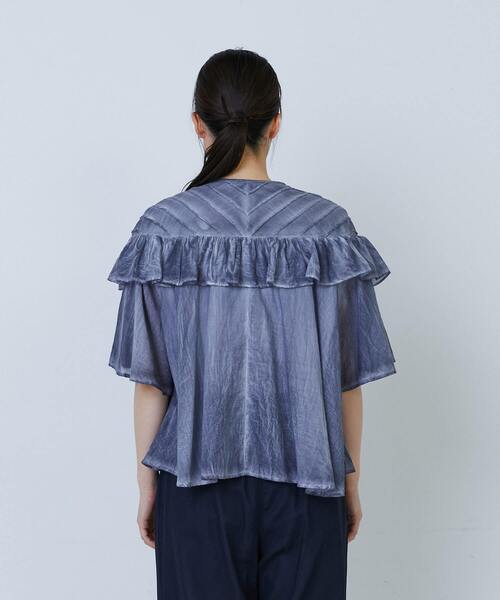 LOISIR(ロワズィール)の「インドピグメントダイデザインブラウス(シャツ/ブラウス・レディース・ピンク/ネイビー・FREE)」の17枚目の写真