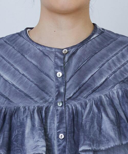 LOISIR(ロワズィール)の「インドピグメントダイデザインブラウス(シャツ/ブラウス・レディース・ピンク/ネイビー・FREE)」の18枚目の写真