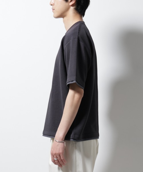 NANO universe（ナノユニバース）の「ガーターフェイクレイヤードTシャツ 半袖（Tシャツ/カットソー・メンズ・ホワイト/ブラウン/チャコール/グレー系その他4・S/M/L）」の13枚目の写真