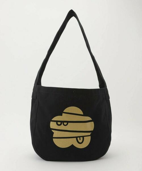 FRAPBOIS（フラボア）の「ニュースペーパーBAG（ショルダーバッグ・レディース・ブラック/キナリ・FREE）」の2枚目の写真