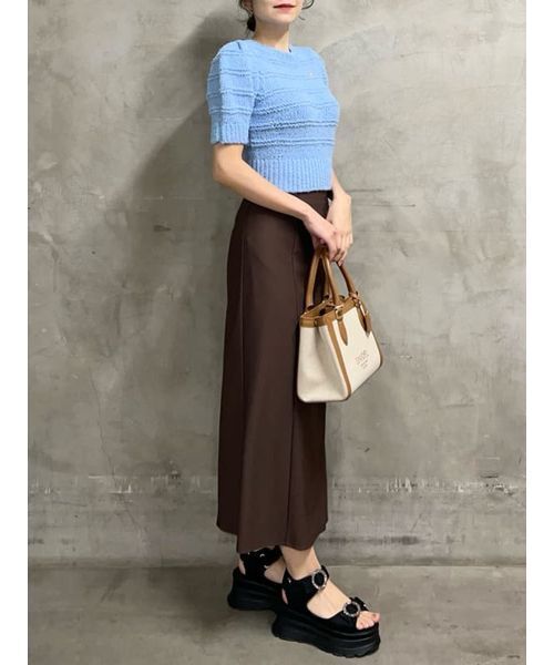 SNIDEL(スナイデル)の「シンプルタイトスカート(スカート・レディース・オフホワイト/ブラック/ブラウン/イエロー・0/1)」の10枚目の写真