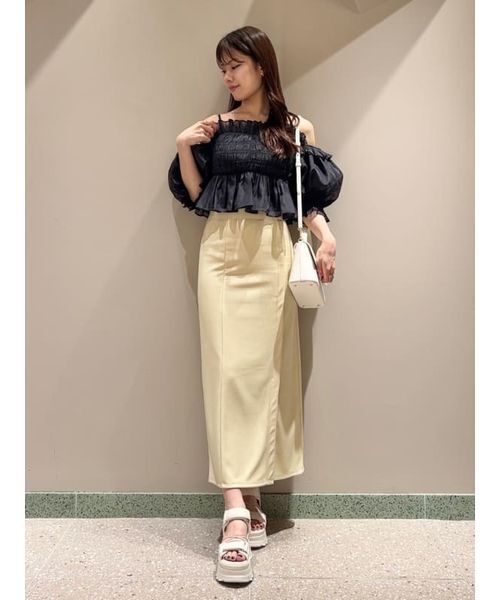 SNIDEL(スナイデル)の「シンプルタイトスカート(スカート・レディース・オフホワイト/ブラック/ブラウン/イエロー・0/1)」の13枚目の写真