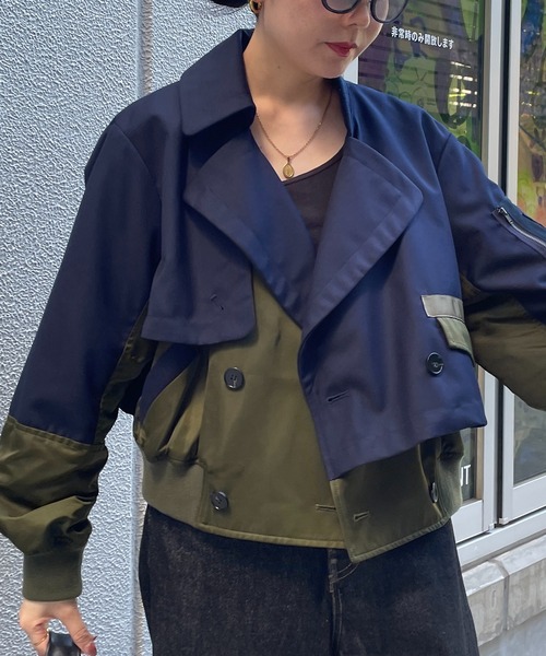 AULA AILA / MA-1 テーラーコート フリーサイズ AULA AILA（アウラ アイラ） ミリタリージャケット モッズコート