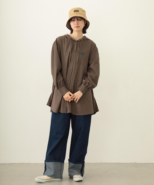 MILKFED.（ミルクフェド）の「VOLUME SLEEVE HOODED BLOUSE（シャツ/ブラウス・レディース・ブラック/ブラウン/ベージュ・ONE SIZE）」の6枚目の写真