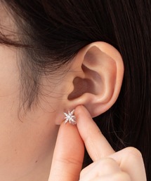 花言葉モチーフ ピアス flower letter 【日本製】（ピアス（両耳用