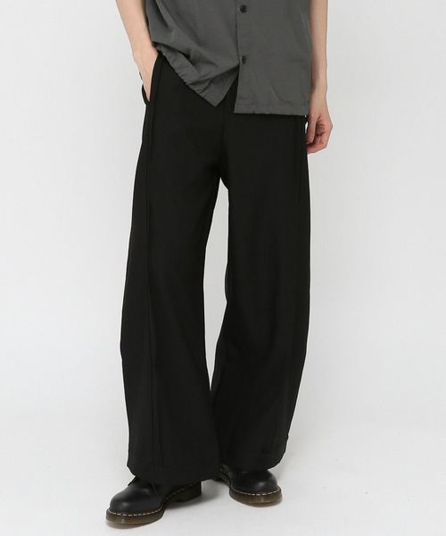 3.3 Field Trip （3.3フィールドトリップ）の「3.3 Field Trip／センタープリーツスラックス（スラックス・メンズ・グレー/ブラック・MEDIUM/LARGE）」の2枚目の写真