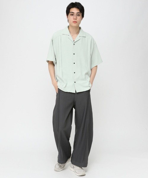 3.3 Field Trip （3.3フィールドトリップ）の「3.3 Field Trip／センタープリーツスラックス（スラックス・メンズ・グレー/ブラック・MEDIUM/LARGE）」の4枚目の写真