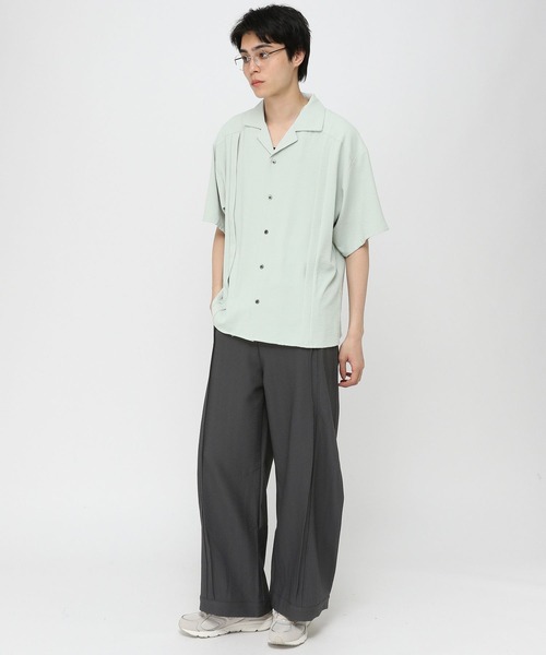 3.3 Field Trip （3.3フィールドトリップ）の「3.3 Field Trip／センタープリーツスラックス（スラックス・メンズ・グレー/ブラック・MEDIUM/LARGE）」の6枚目の写真