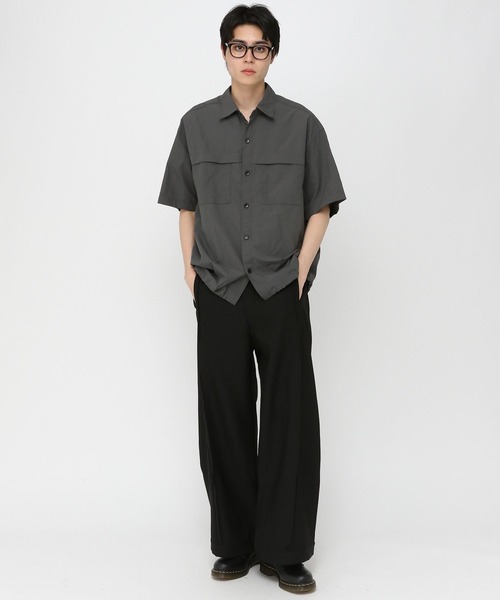 3.3 Field Trip （3.3フィールドトリップ）の「3.3 Field Trip／センタープリーツスラックス（スラックス・メンズ・グレー/ブラック・MEDIUM/LARGE）」の9枚目の写真