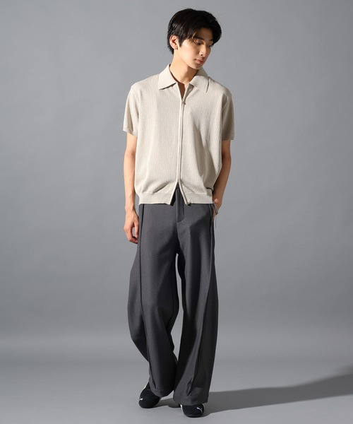 LAND MUSEUM(ランドミュージアム)の「【再入荷】LAND MUSEUM/センタープリーツスラックス(スラックス・メンズ・グレー/ブラック・MEDIUM/LARGE)」の7枚目の写真