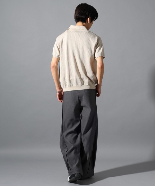 LAND MUSEUM(ランドミュージアム)の「【再入荷】LAND MUSEUM/センタープリーツスラックス(スラックス・メンズ・グレー/ブラック・MEDIUM/LARGE)」の9枚目の写真
