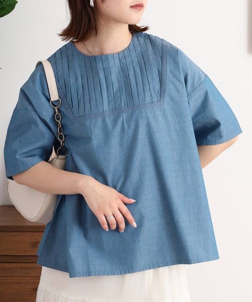 EMAGO お花レース風刺繍ブラウス（シャツ/ブラウス）｜Emago