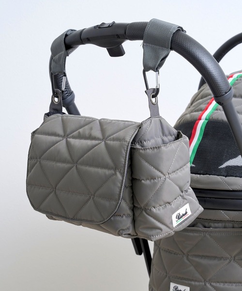 SweetMommy(スウィートマミー)の「2way ベビーカー バッグ 強撥水ナイロン(ベビーカー/ベビーカー用品・キッズ・ブラック/グレイッシュベージュ/グレー・FREE)」の3枚目の写真