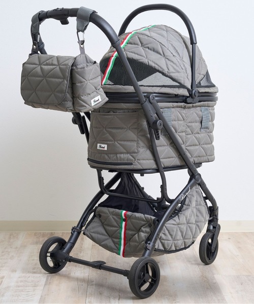 SweetMommy(スウィートマミー)の「2way ベビーカー バッグ 強撥水ナイロン(ベビーカー/ベビーカー用品・キッズ・ブラック/グレイッシュベージュ/グレー・FREE)」の7枚目の写真