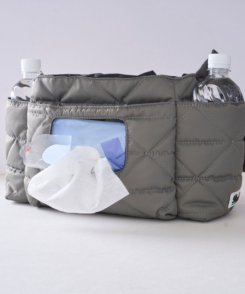 SweetMommy(スウィートマミー)の「2way ベビーカー バッグ 強撥水ナイロン(ベビーカー/ベビーカー用品・キッズ・ブラック/グレイッシュベージュ/グレー・FREE)」の20枚目の写真