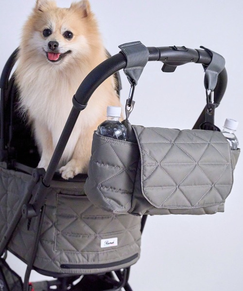 SweetMommy(スウィートマミー)の「2way ベビーカー バッグ 強撥水ナイロン(ベビーカー/ベビーカー用品・キッズ・ブラック/グレイッシュベージュ/グレー・FREE)」の5枚目の写真