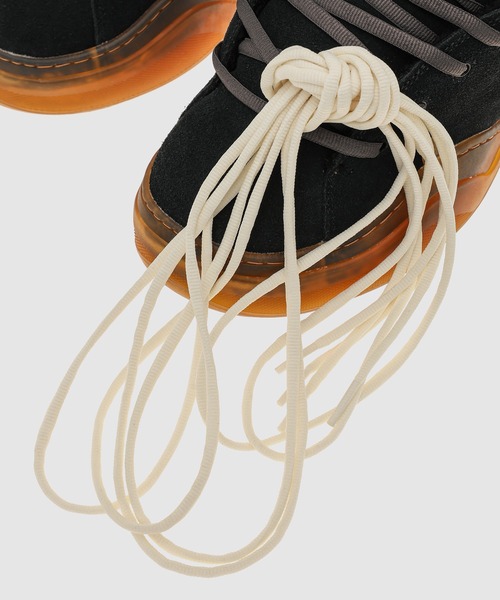 ERL(イーアールエル)の「SUEDE VAMP SKATE SNEAKER(スニーカー・メンズ・グレー/ブラック/サンドベージュ・10/9/8)」の19枚目の写真