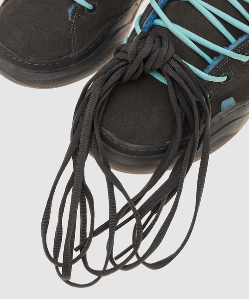 ERL(イーアールエル)の「SUEDE VAMP SKATE SNEAKER(スニーカー・メンズ・グレー/ブラック/サンドベージュ・10/9/8)」の20枚目の写真