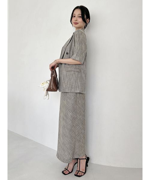SNIDEL - SNIDEL ハーフスリーブジャケット【新品】 セール】ハーフスリーブジャケット（テーラードジャケット