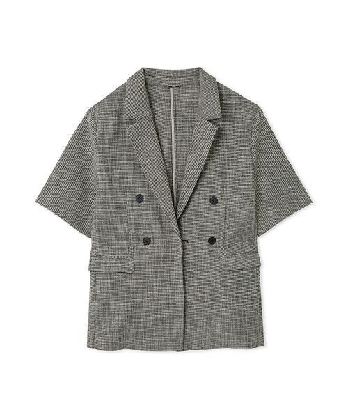 SNIDEL ♥ ハーフスリーブジャケット（setパンツあり） SNIDEL｜ハーフスリーブジャケット | Rakuten Fashion(楽天