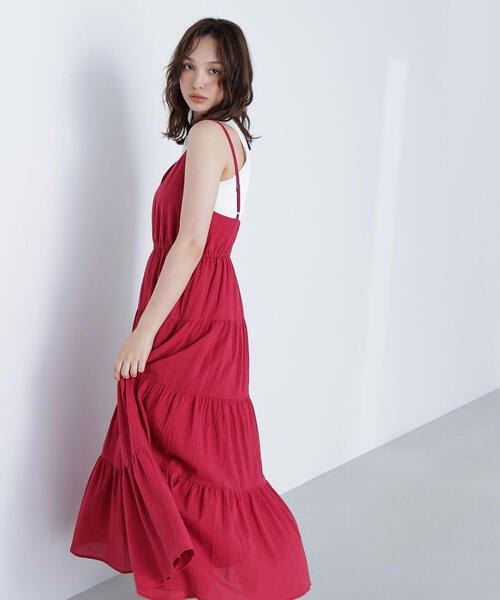 NATURAL BEAUTY BASIC ワンピース バイカラーパイピングワンピース《S Size Line》 | エヌ