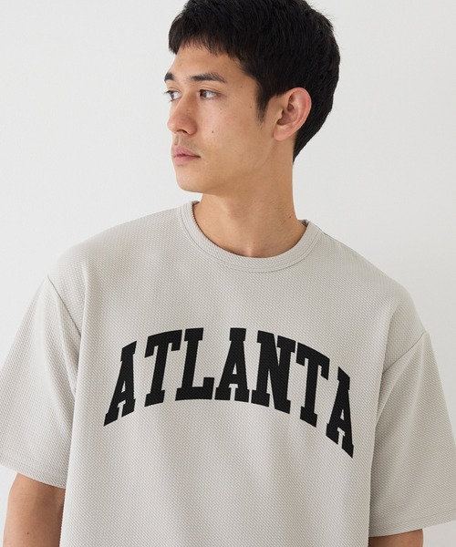 coca(coca)(コカ)の「エンボスプリントTシャツ(Tシャツ/カットソー・メンズ・ブラック/ライトグレー・XL/M/L)」の7枚目の写真