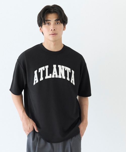 coca(coca)(コカ)の「エンボスプリントTシャツ(Tシャツ/カットソー・メンズ・ブラック/ライトグレー・XL/M/L)」の9枚目の写真