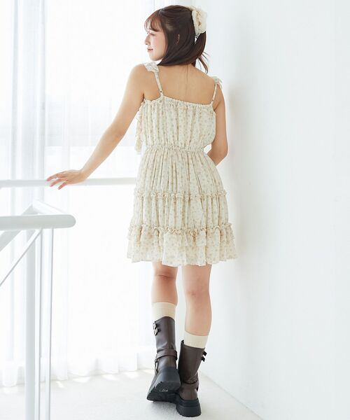 MAJESTIC LEGON(マジェスティックレゴン)の「ギャザーフリルミニワンピ(ワンピース・レディース・イエロー/ピンク/ブラック/オフホワイト・MEDIUM)」の15枚目の写真