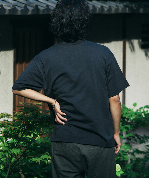 JOURNAL STANDARD relume（ジャーナルスタンダード　レリューム）の「50/-ポンチ 汗ジミ防止 ヘンリーネックT（Tシャツ/カットソー・メンズ・ブラック系その他/ライトグレー/ホワイト/ネイビー・SMALL/MEDIUM/LARGE）」の9枚目の写真