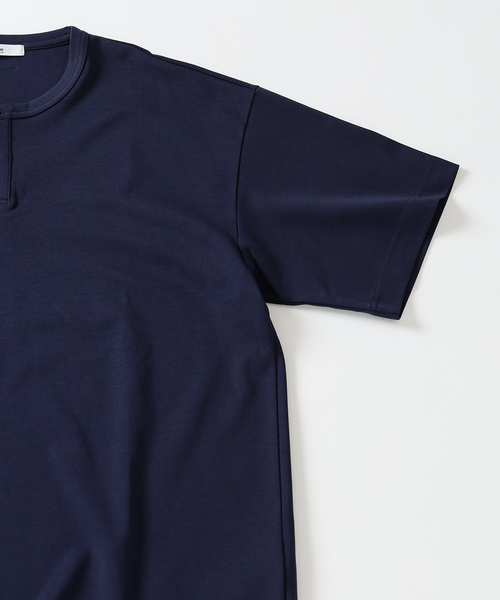 JOURNAL STANDARD relume（ジャーナルスタンダード　レリューム）の「50/-ポンチ 汗ジミ防止 ヘンリーネックT（Tシャツ/カットソー・メンズ・ブラック系その他/ライトグレー/ホワイト/ネイビー・SMALL/MEDIUM/LARGE）」の12枚目の写真