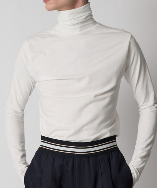 セール】ORGANIC COTTON SPANDEX TTL NECK（Tシャツ/カットソー