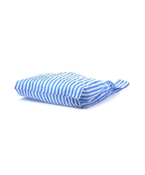 BAGGU(バグー)の「【BAGGU(バグゥ)】STANDARD25ストライプ(トートバッグ・レディース・ピンク/ブルー・0)」の5枚目の写真