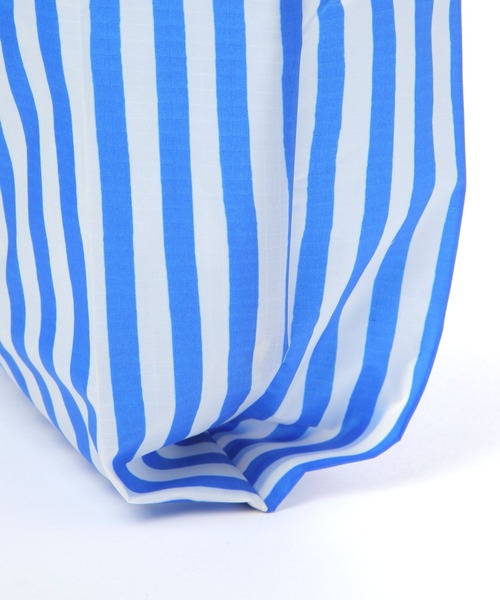 BAGGU(バグー)の「【BAGGU(バグゥ)】STANDARD25ストライプ(トートバッグ・レディース・ピンク/ブルー・0)」の8枚目の写真