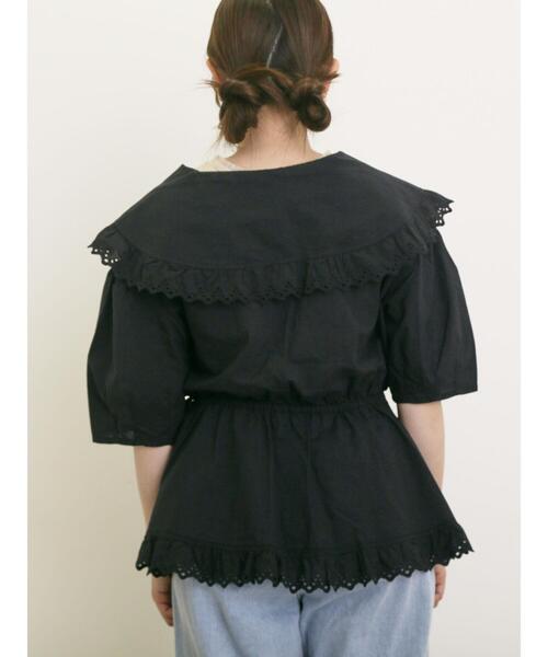 Samansa Mos2(サマンサ モスモス)の「◎カシュクールレースブラウス(シャツ/ブラウス・レディース・ブラック/ピンク/オフホワイト/ミント・F)」の15枚目の写真