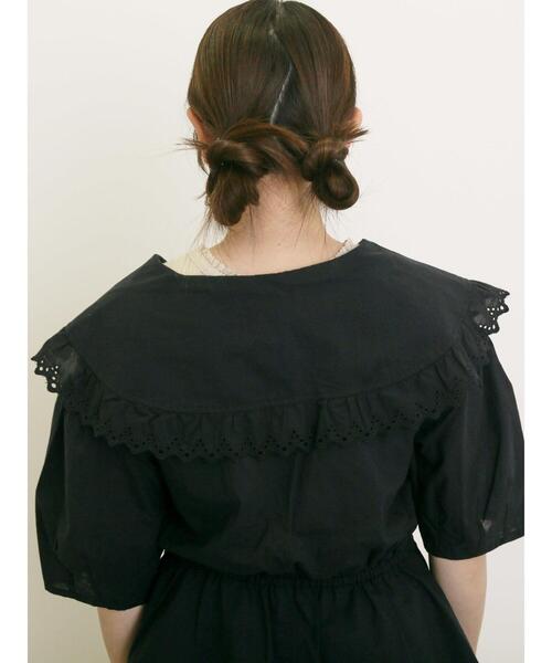 Samansa Mos2(サマンサ モスモス)の「◎カシュクールレースブラウス(シャツ/ブラウス・レディース・ブラック/ピンク/オフホワイト/ミント・F)」の16枚目の写真